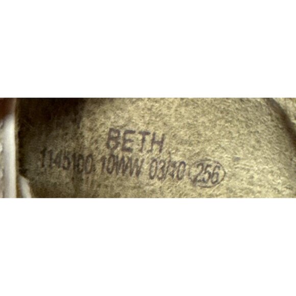 Duck Head Women's Sandals BETH White Wedge Leather Open Toe Size 10 Wide - Picture 7 of 8